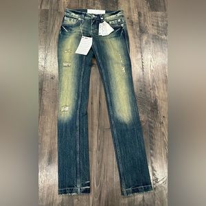 *NWT* Women's Pinko Oh my Gold! Distressed Jeans, Made In Italy Size 25, Limited